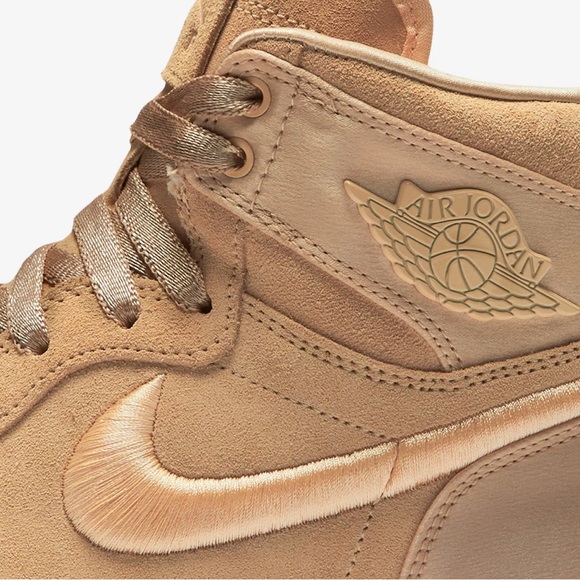 NIKE | Air Jordan 1 Iced Peach Retro Satin Suede Season of Her Collection Size 8 - Picture 8 of 8